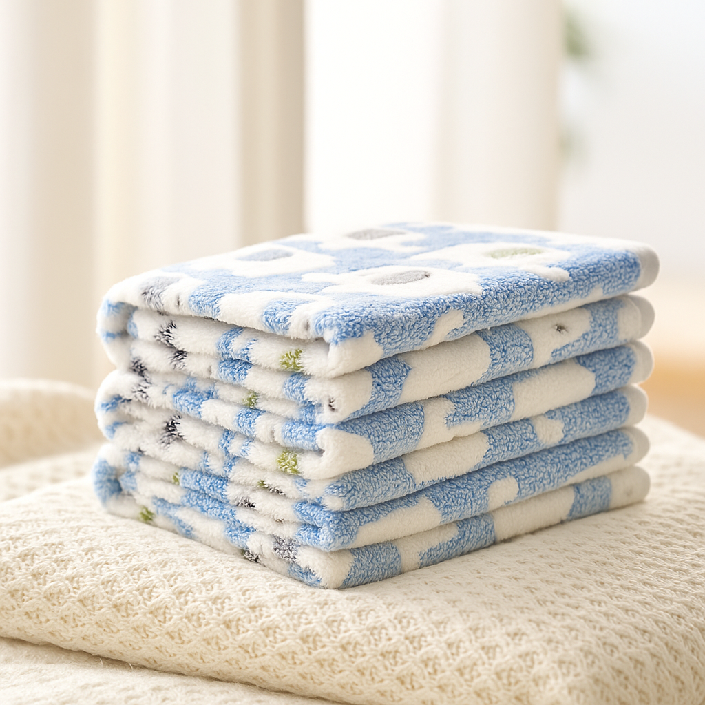 Paw Print Plush Blanket