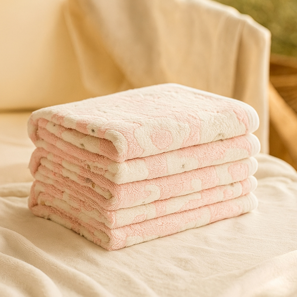 Paw Print Plush Blanket